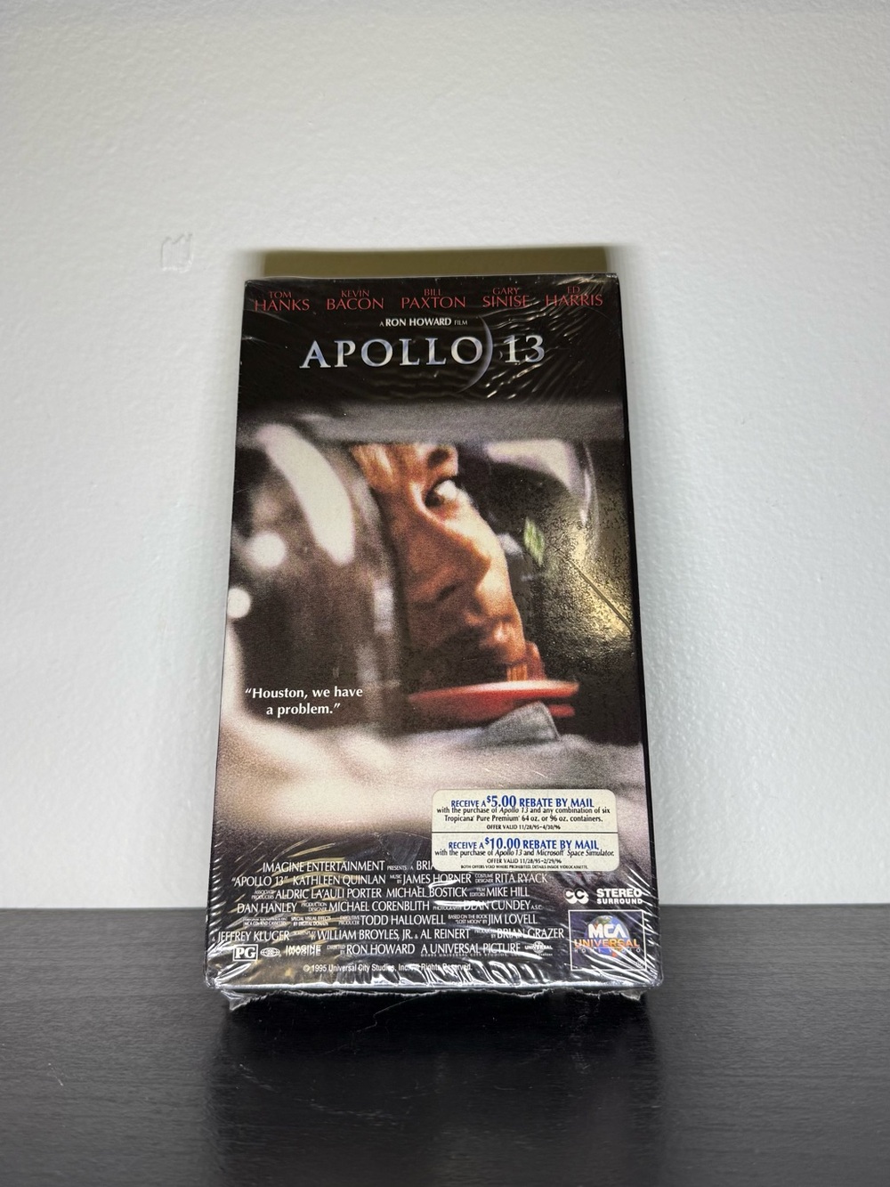 New Sealed Vintage 1995 Apollo 13 VHS Drama Promo Screener Tom Hanks
